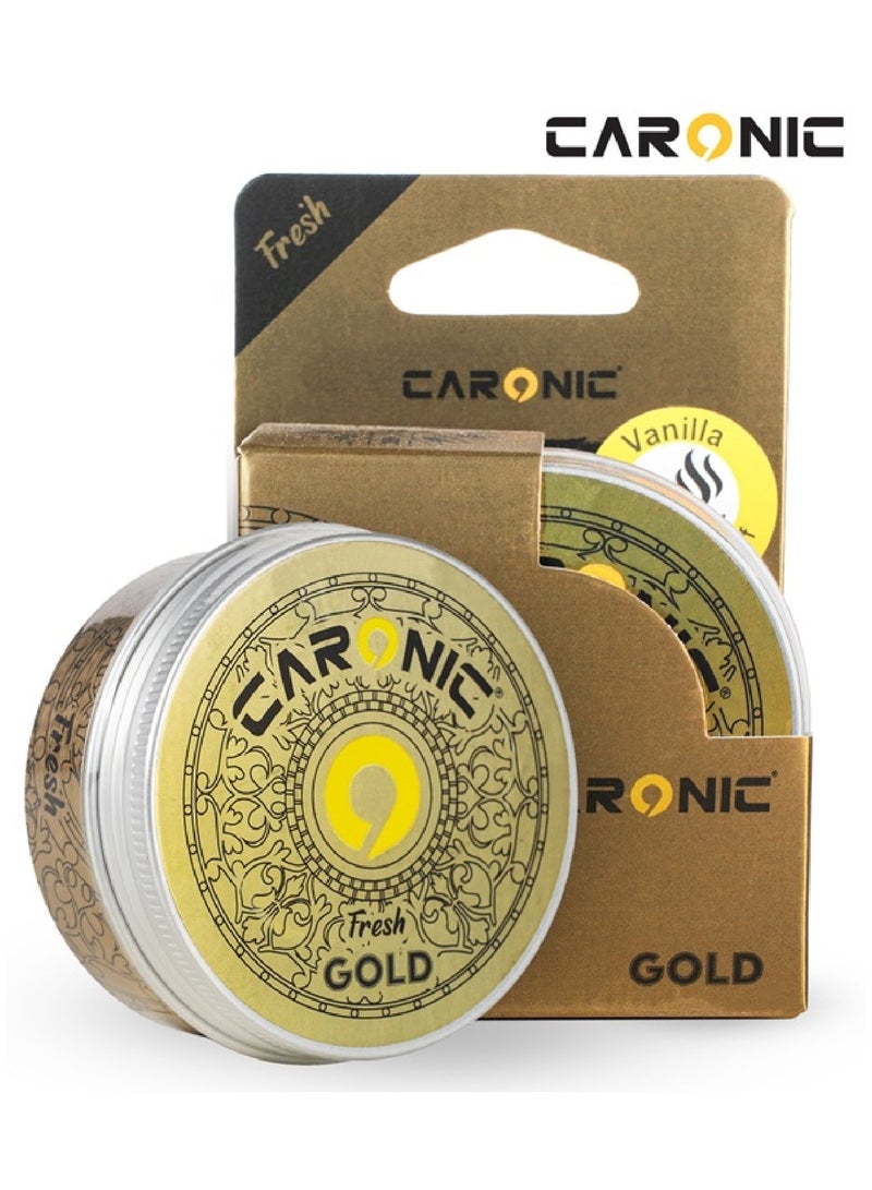 CARONIC Car Air Freshener with Adjustable Lid for Desired Strength for Auto or Home Vanilla Pack Of 3 - Image 2